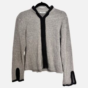 Gray Women's Knit Cardigan